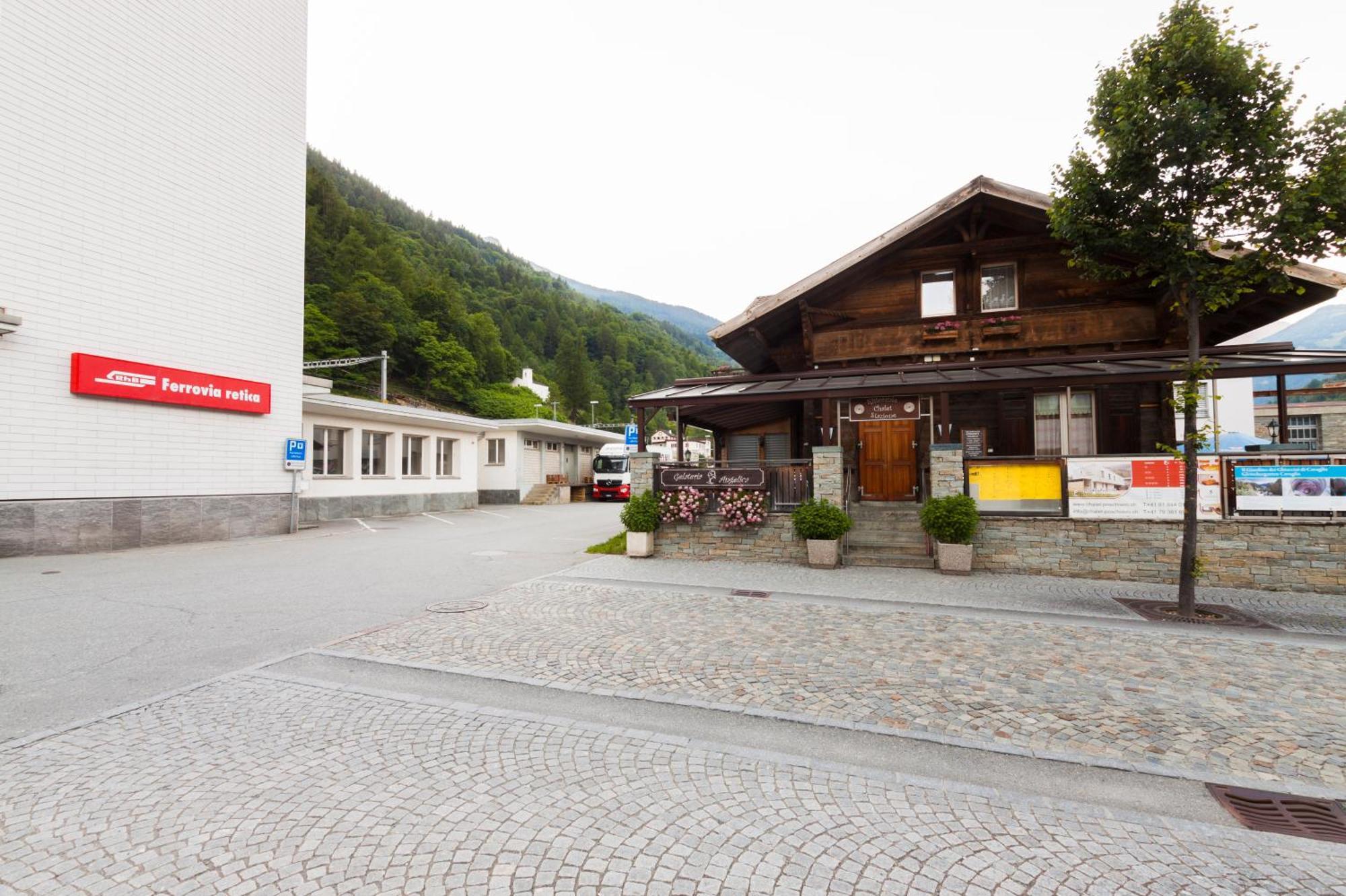 Ristorante Pensione Chalet Stazione Poschiavo Dış mekan fotoğraf