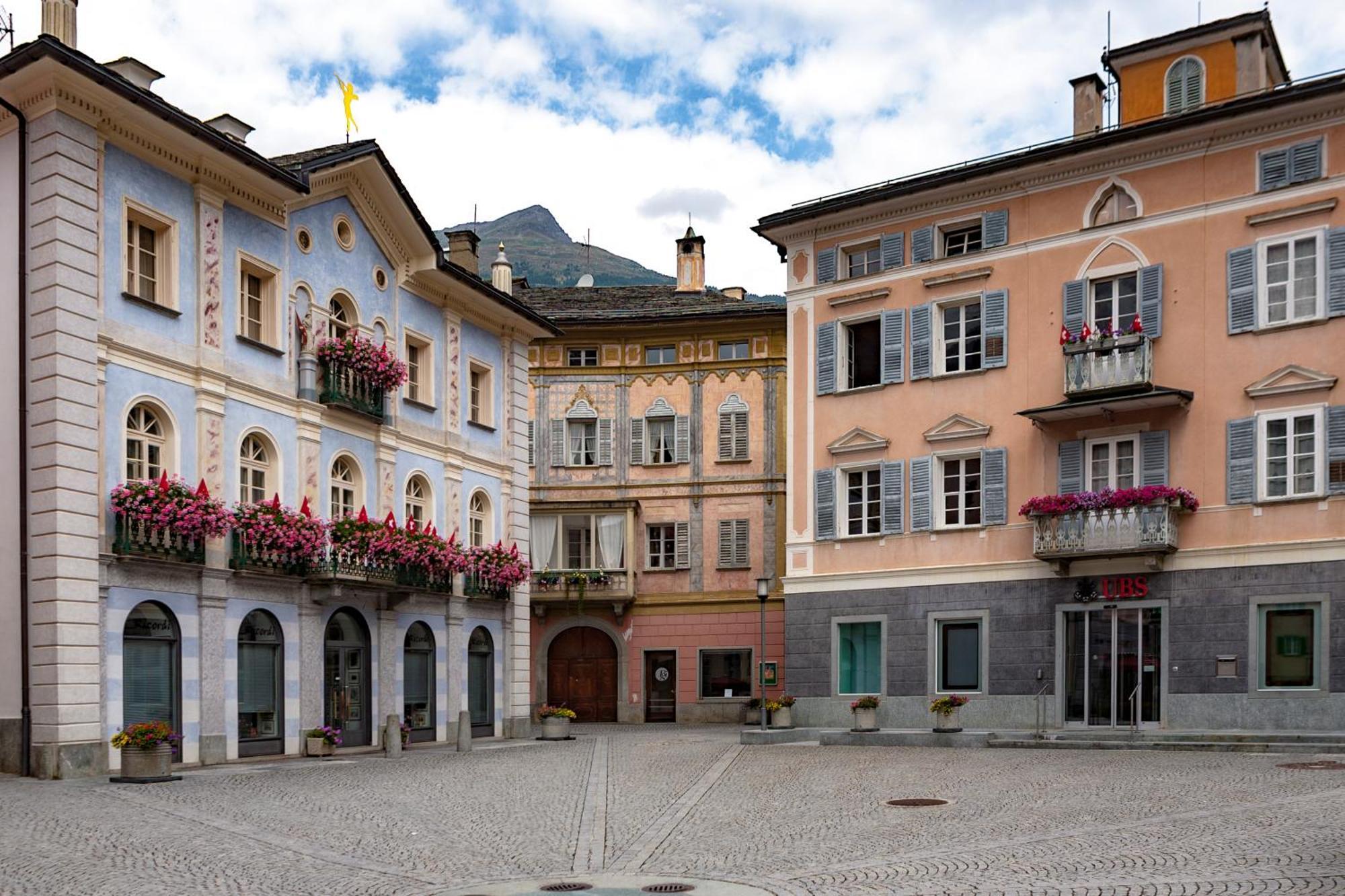 Ristorante Pensione Chalet Stazione Poschiavo Dış mekan fotoğraf