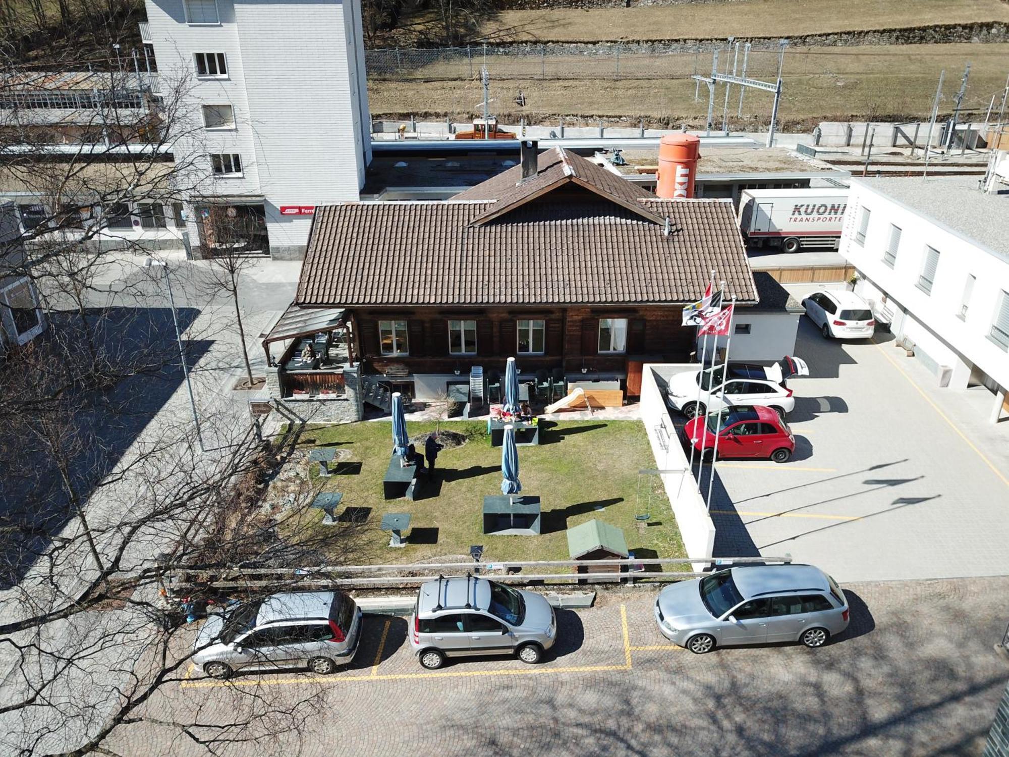 Ristorante Pensione Chalet Stazione Poschiavo Dış mekan fotoğraf