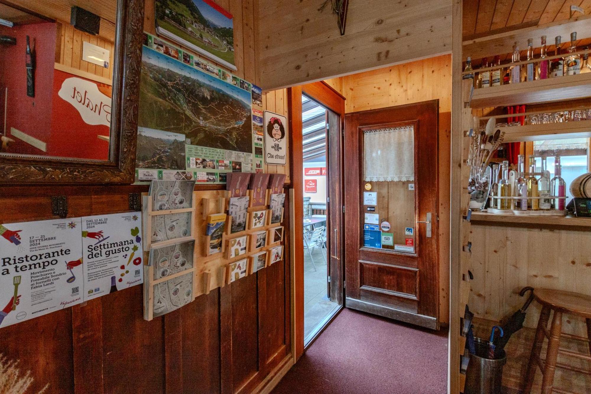 Ristorante Pensione Chalet Stazione Poschiavo Dış mekan fotoğraf
